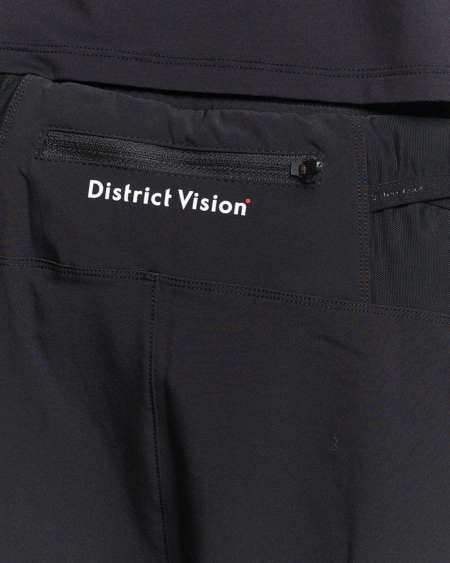 Homme | Shorts | District Vision | Layered Pocketed Trail Shorts Black