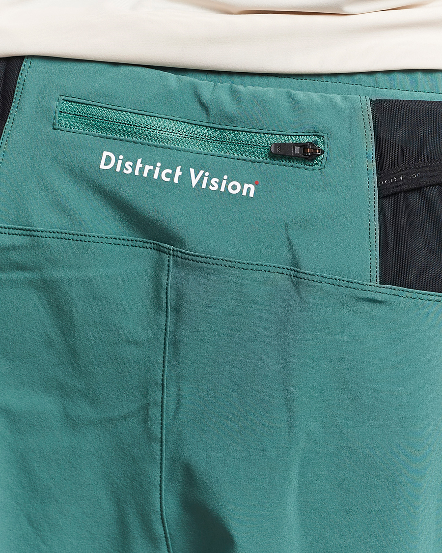Homme | Shorts | District Vision | Layered Pocketed Trail Shorts Pine