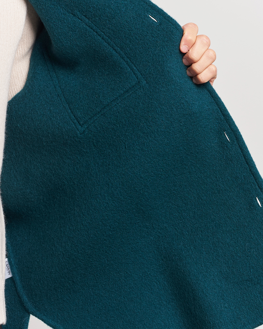 Homme | Chemises | Lanvin | Wool/Mohair Overshirt Dragon