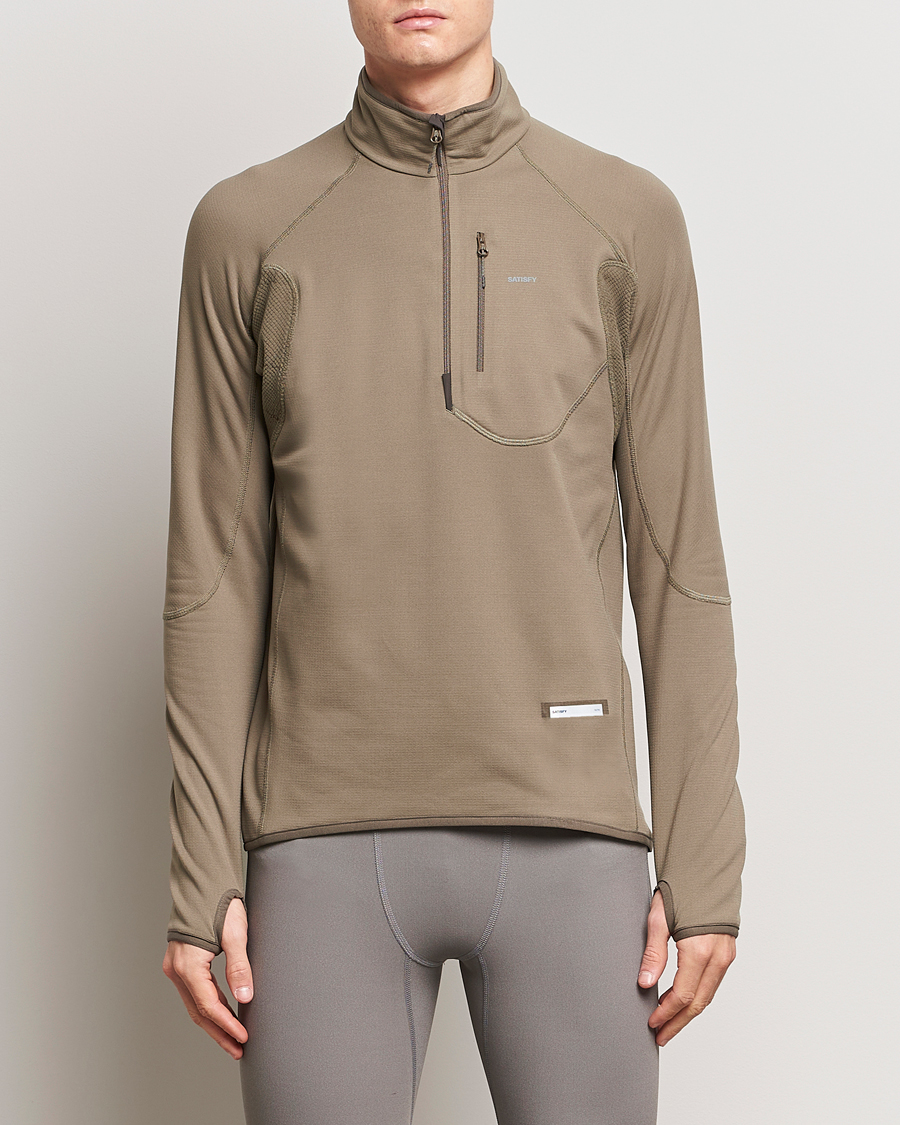 Homme | Pulls Et Tricots | Satisfy | GhostFleece Half Zip Smoky Quartz