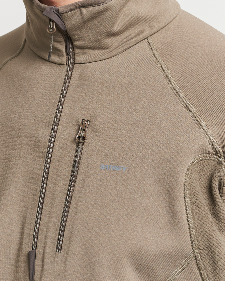 Homme | Pulls Et Tricots | Satisfy | GhostFleece Half Zip Smoky Quartz