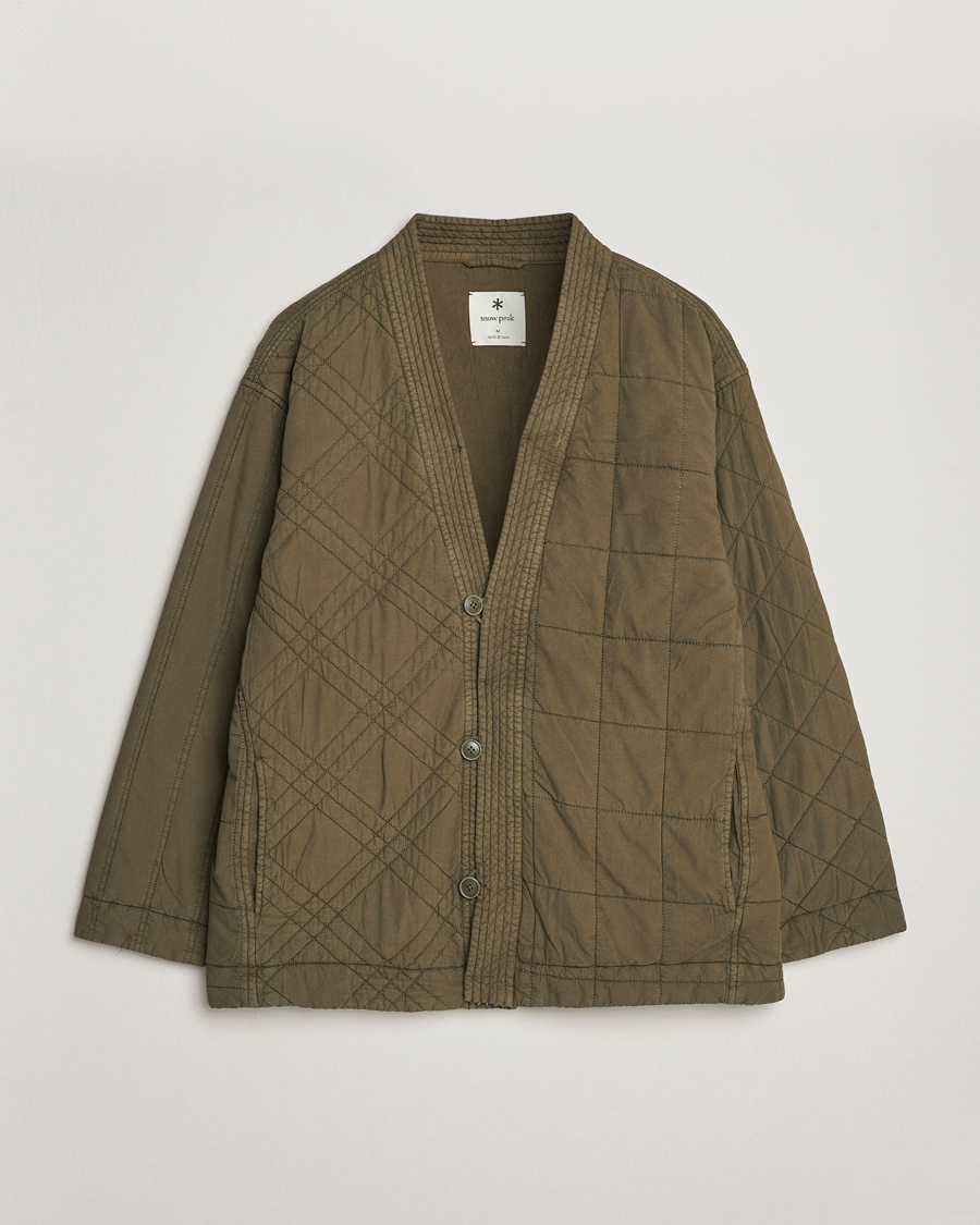 Homme | Manteaux Et Vestes | Snow Peak | Natural Dyed Quilted Jacket Olive