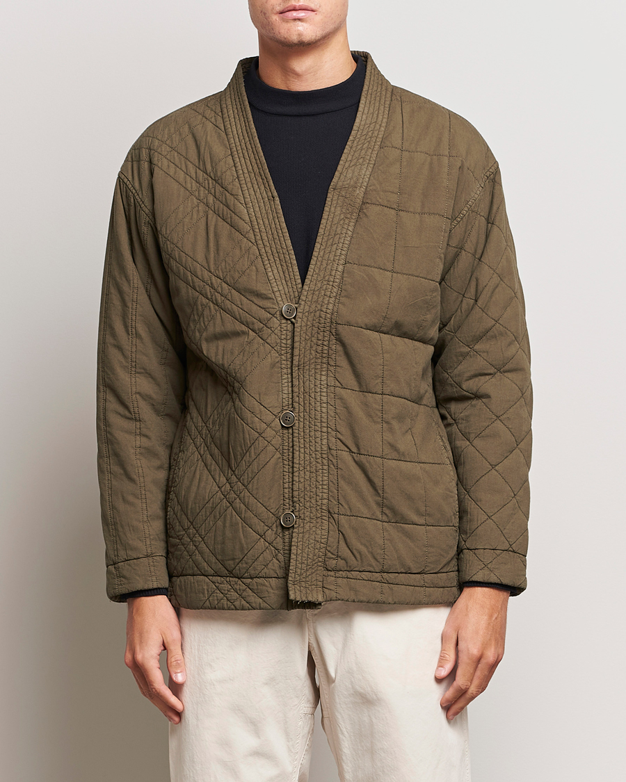 Homme | Manteaux Et Vestes | Snow Peak | Natural Dyed Quilted Jacket Olive