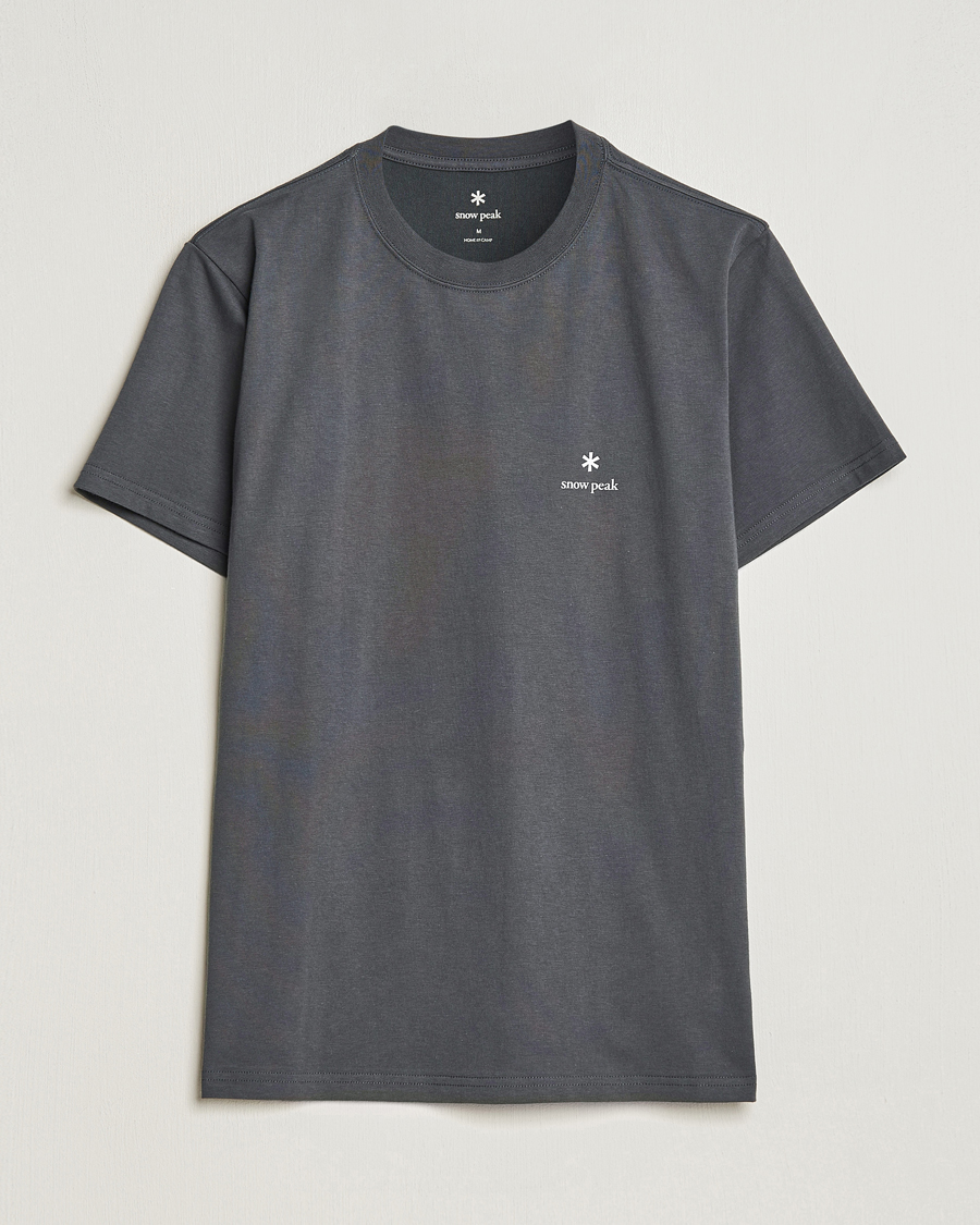 Homme | T-shirts | Snow Peak | Logo T-Shirt Charcoal