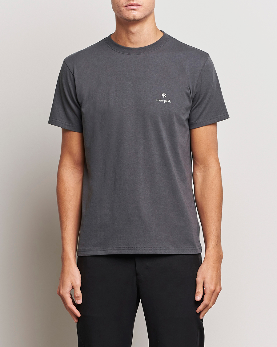 Homme | T-shirts | Snow Peak | Logo T-Shirt Charcoal
