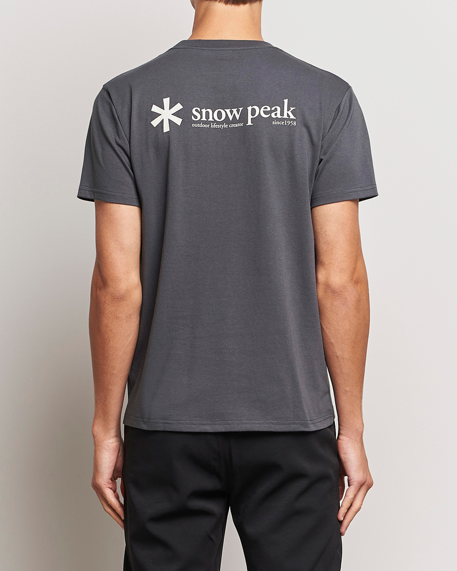 Homme | T-shirts | Snow Peak | Logo T-Shirt Charcoal