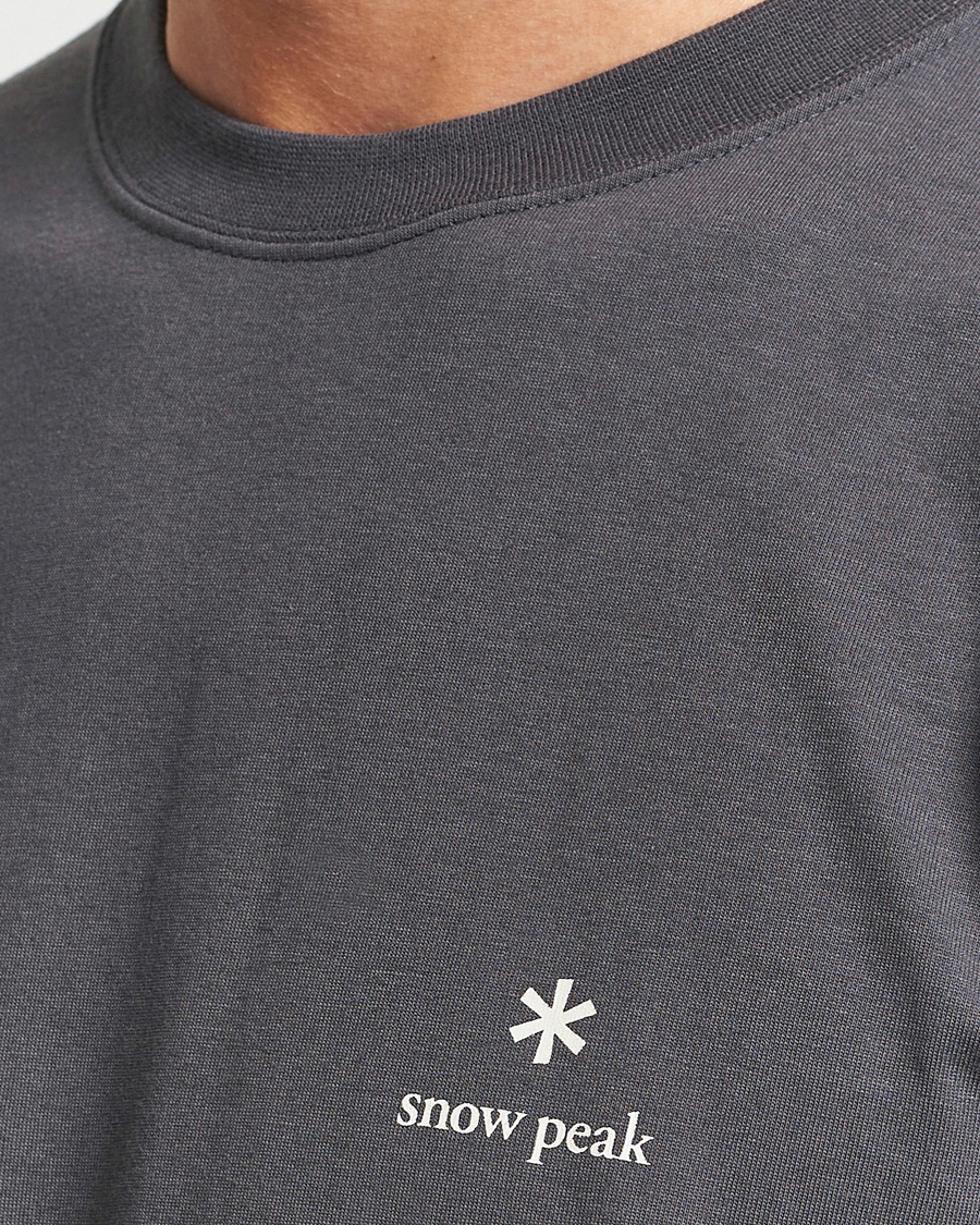 Homme | T-shirts | Snow Peak | Logo T-Shirt Charcoal