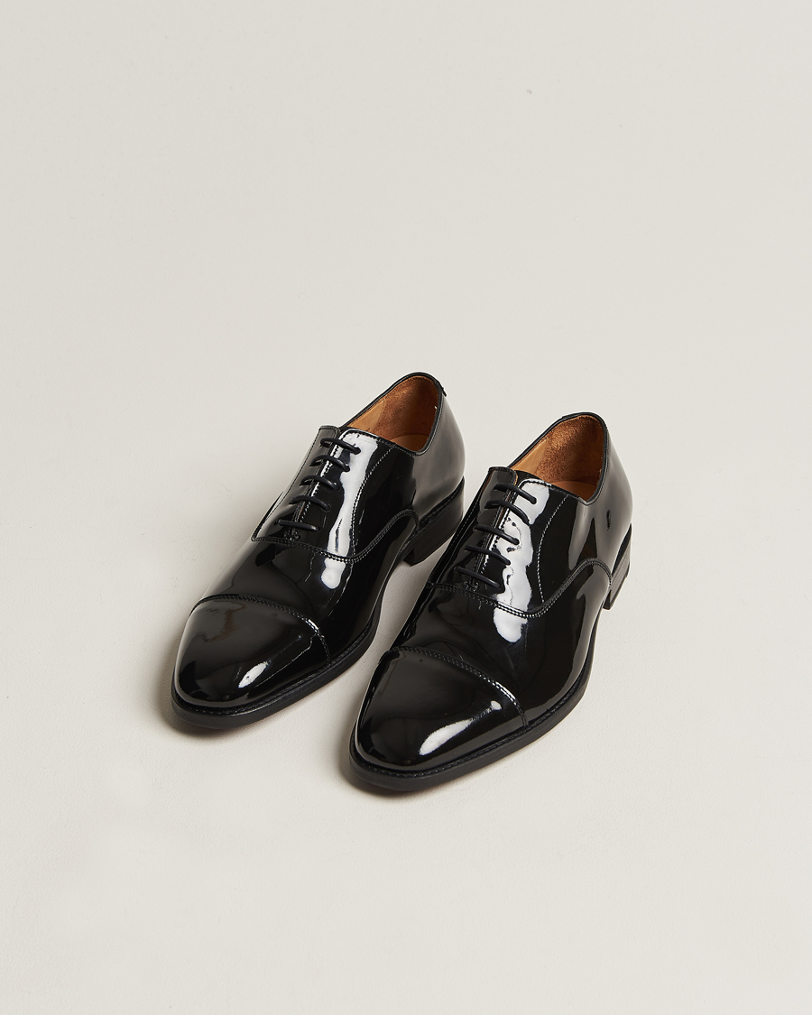 Herre | Håndlagde sko | Myrqvist | Vinterviken Oxford Black Patent