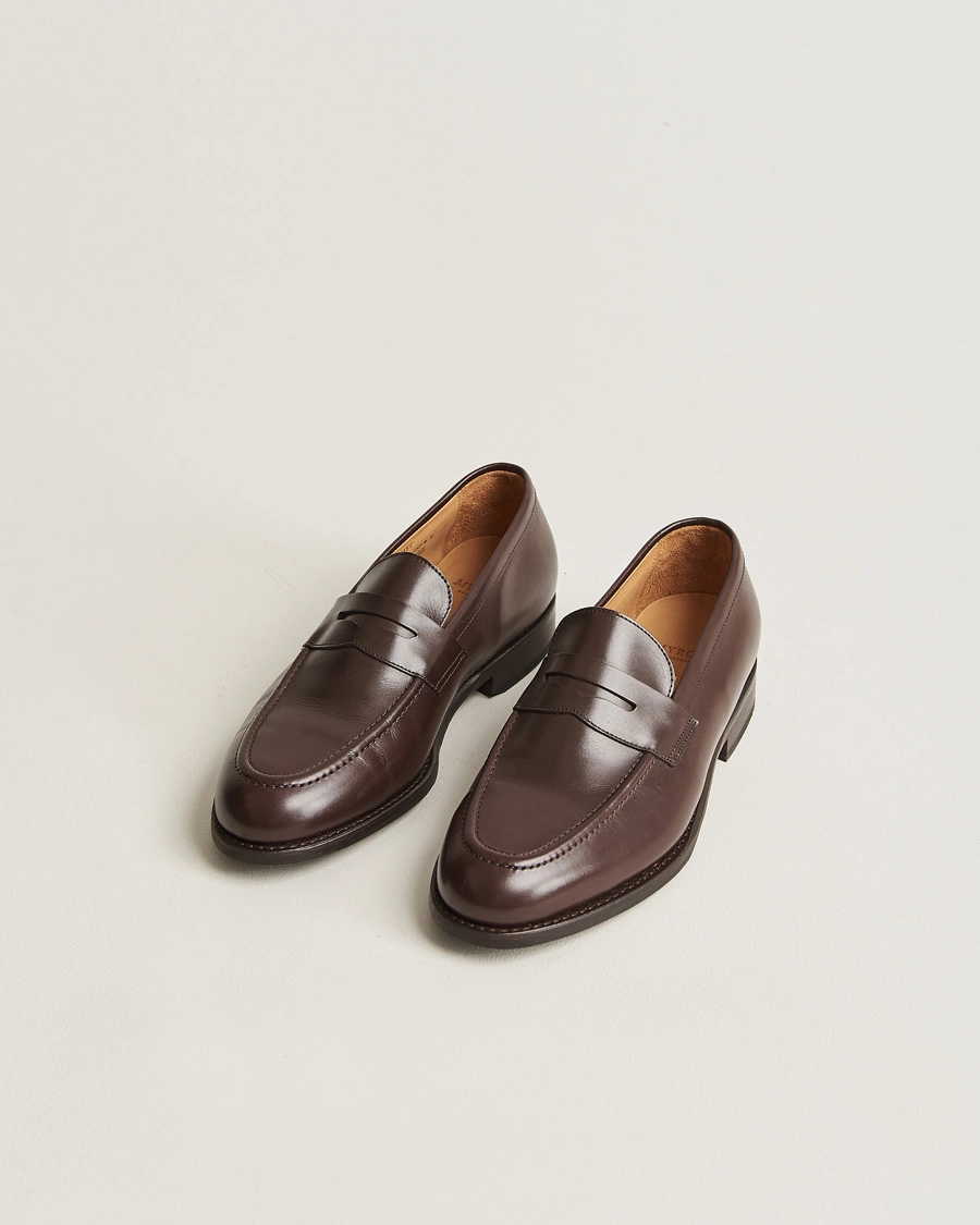 Homme | Chaussures | Myrqvist | Stenhammar Loafer Dark Brown Calf