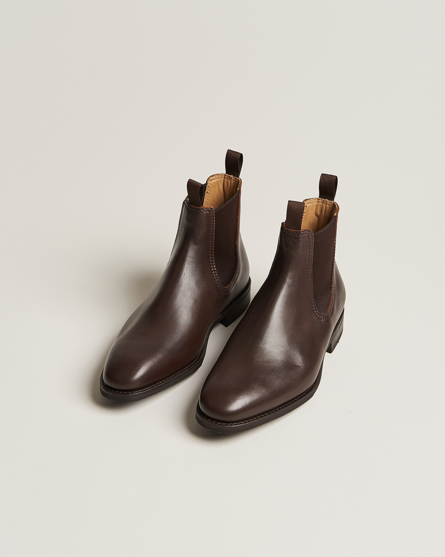 Homme | Chaussures d'hiver | Myrqvist | Granhult Chelsea Boot Dark Brown Calf