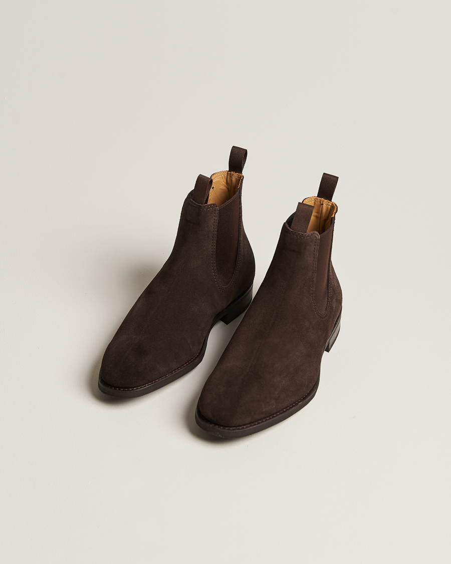 Homme | Myrqvist Granhult Chelsea Boot Dark Brown Suede | Myrqvist | Granhult Chelsea Boot Dark Brown Suede
