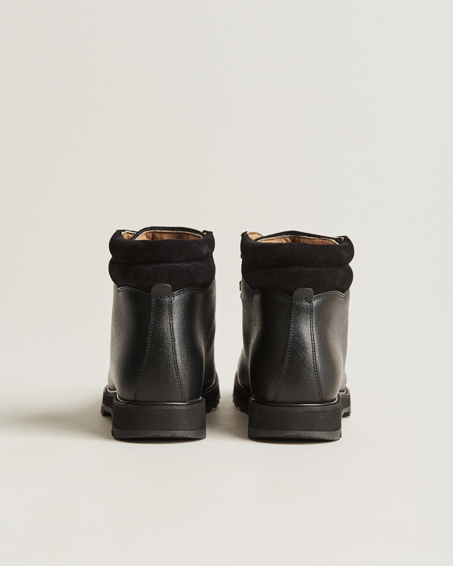 Homme | Myrqvist Duved II Laced Boot Black Grain Calf | Myrqvist | Duved II Laced Boot Black Grain Calf