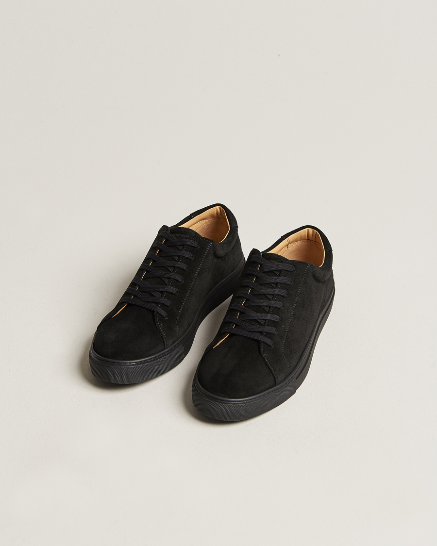 Homme | Myrqvist Oaxen Monochrome Sneaker Black Suede | Myrqvist | Oaxen Monochrome Sneaker Black Suede