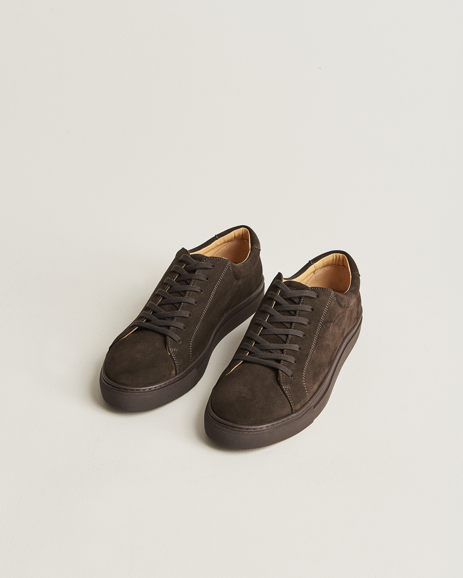 Homme |  | Myrqvist | Oaxen Monochrome Sneaker Dark Brown Suede