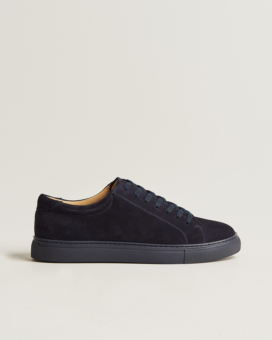 Homme | Myrqvist Oaxen Monochrome Sneaker Navy Suede | Myrqvist | Oaxen Monochrome Sneaker Navy Suede