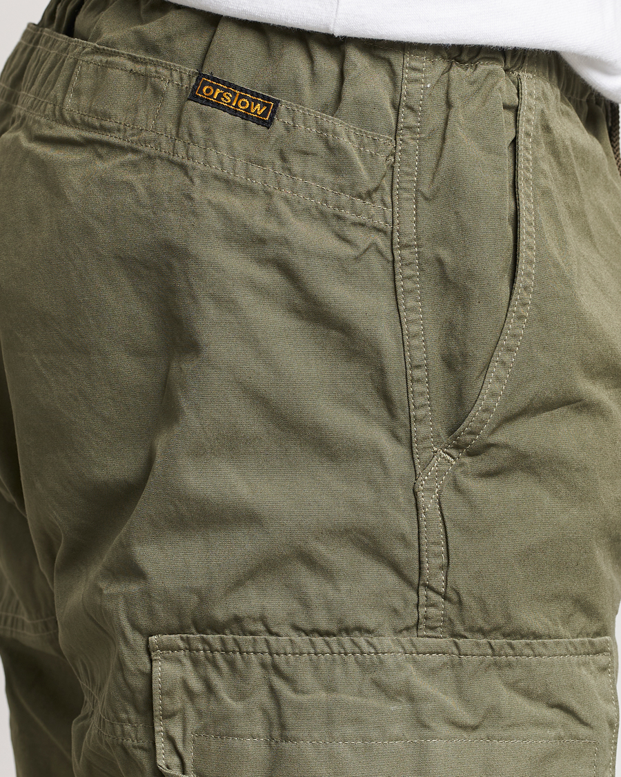Homme | Pantalons | orSlow | Easy Cargo Pants Army Green