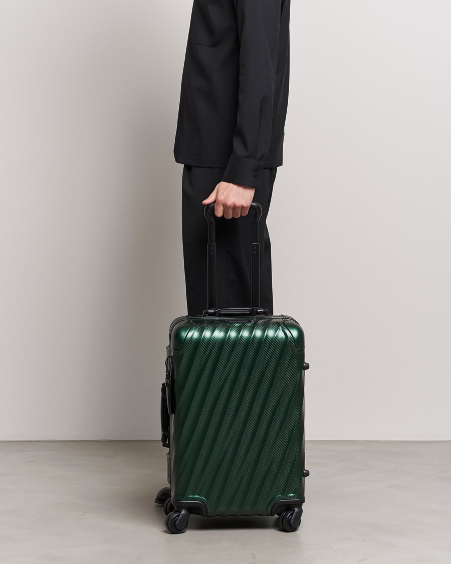 Homme | TUMI International Carry-on Aluminum Trolley Texture Green | TUMI | International Carry-on Aluminum Trolley Texture Green
