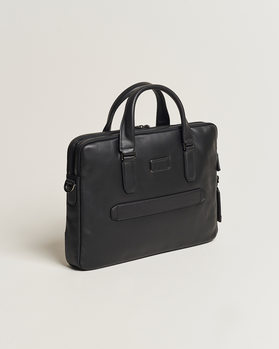 Homme | TUMI Harrison Sycamore Slim Leather Brief Black | TUMI | Harrison Sycamore Slim Leather Brief Black