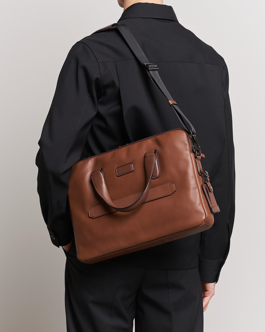 Homme | Sacs | TUMI | Harrison Sycamore Slim Leather Brief Cognac