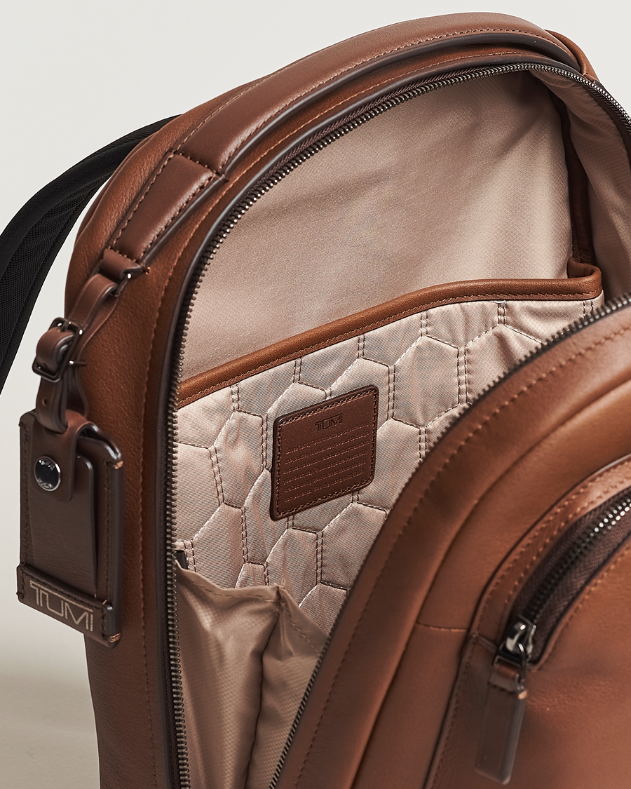 Homme | Sacs | TUMI | Harrison Bradner Leather Backpack Cognac