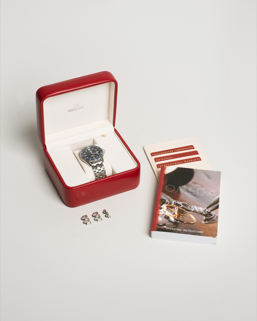 Homme | Omega Pre-Owned Seamaster Diver 300M 25318000 Steel Blue | Omega Pre-Owned | Seamaster Diver 300M 25318000 Steel Blue