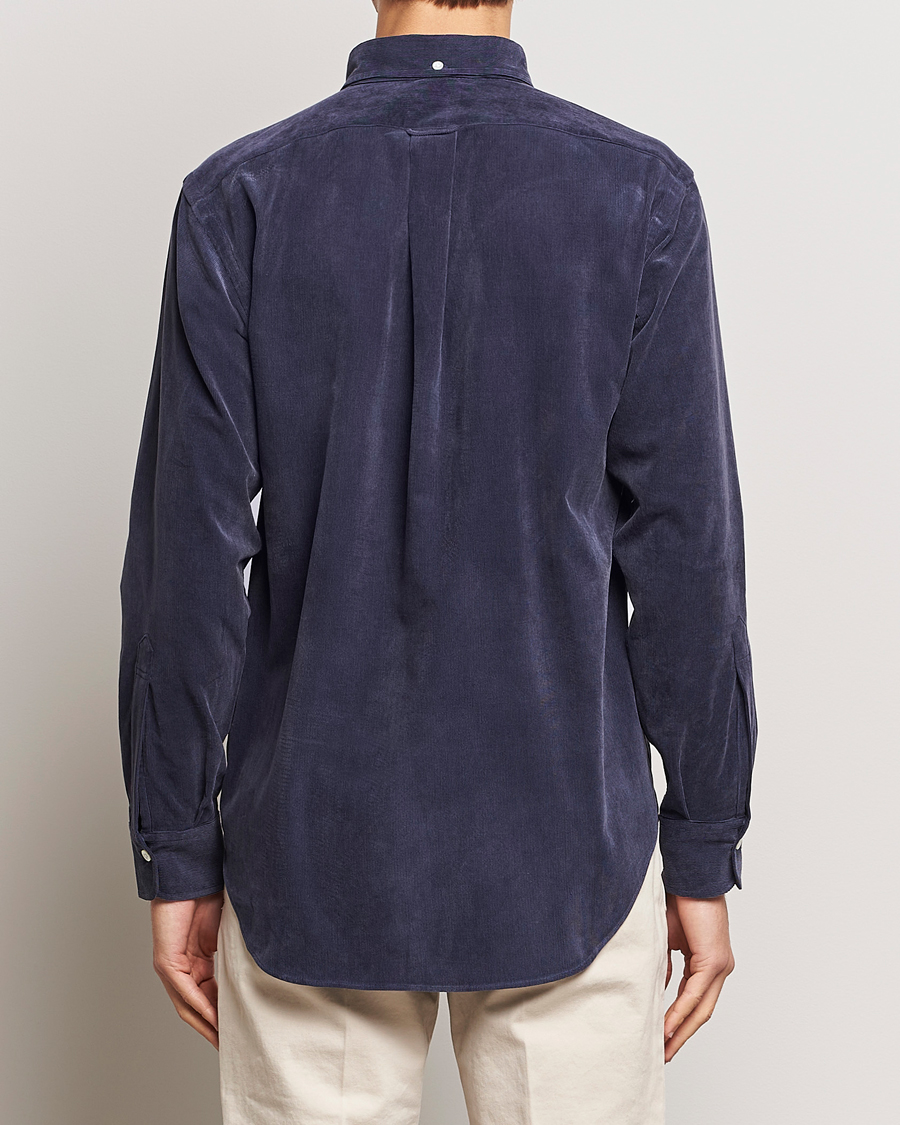 Homme | Chemises | Kamakura Shirts | Vintage Ivy Japanese Corduroy Shirt Navy