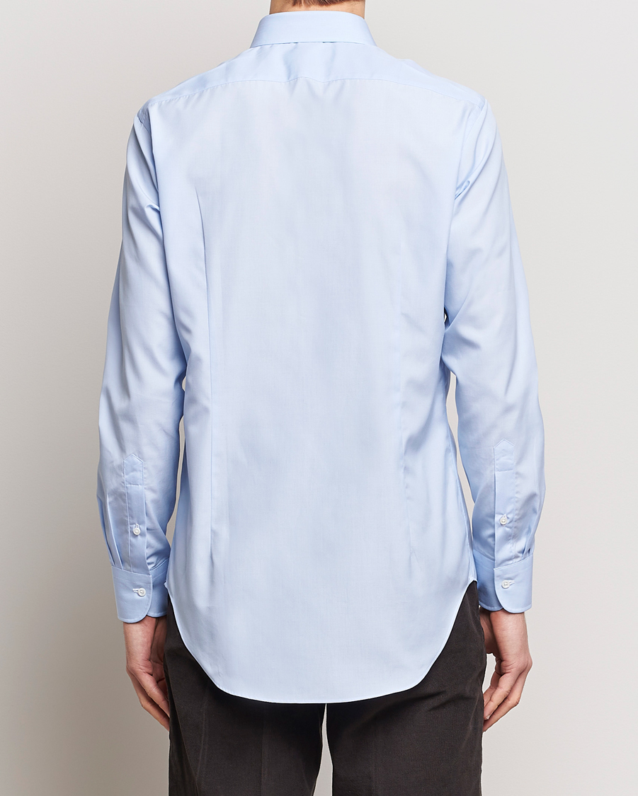 Homme | Chemises | Kamakura Shirts | Slim Fit Broadcloth Shirt Light Blue