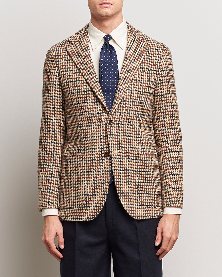 Homme | Blazers | Beams F | Harris Tweed Gunclub Check Blazer Brown