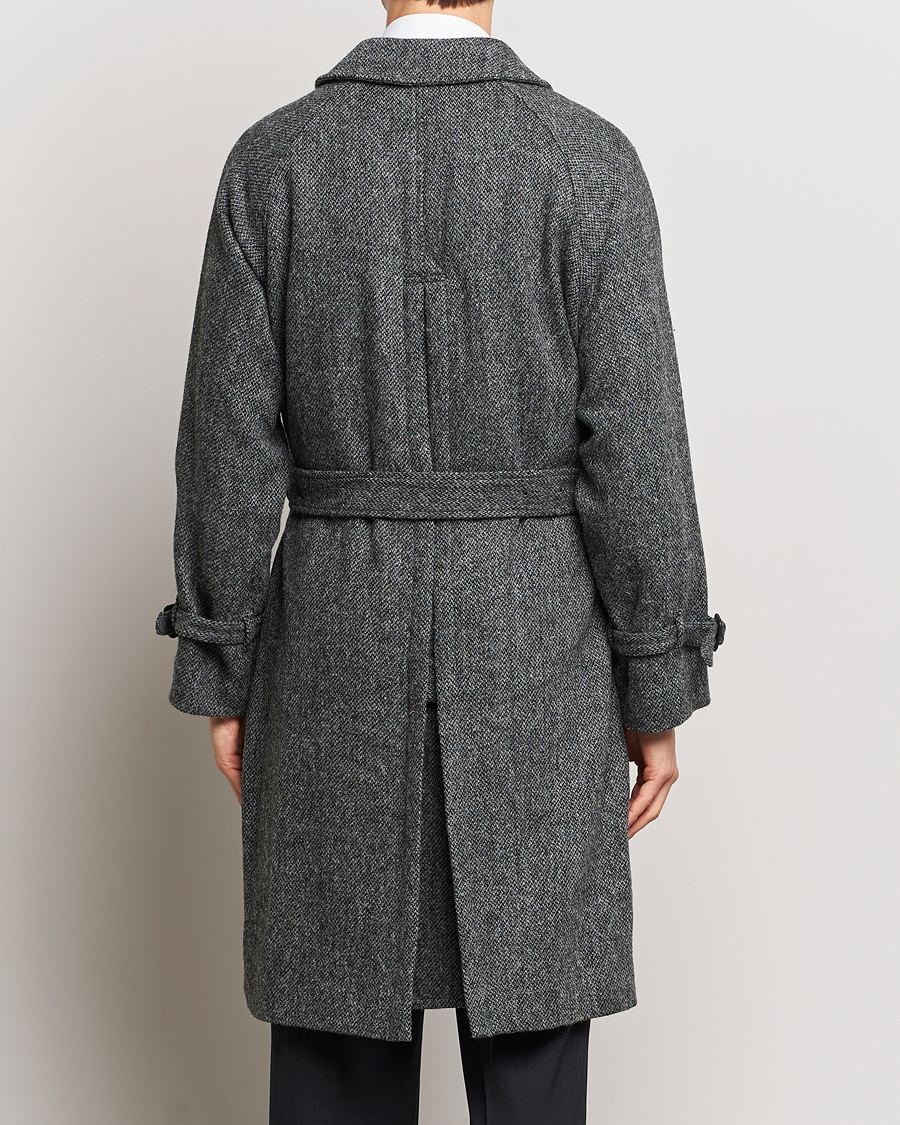 Homme | Manteaux Et Vestes | Beams F | Harris Tweed Raglan Coat Dark Grey