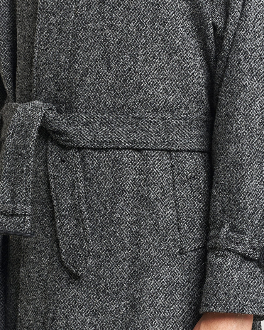 Homme | Manteaux Et Vestes | Beams F | Harris Tweed Raglan Coat Dark Grey