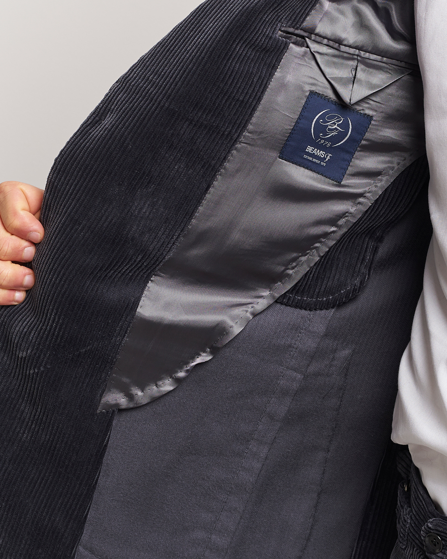Homme | Blazers | Beams F | Corduroy Blazer Charcoal