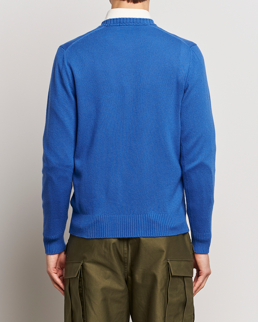 Homme | Pulls Et Tricots | Beams F | Cashmere Crew Neck Jumper Royal Blue