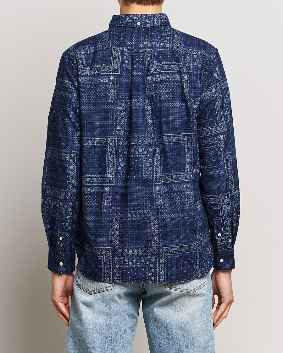 Homme | Chemises | BEAMS PLUS | Patchwork Button Down Shirt Indigo