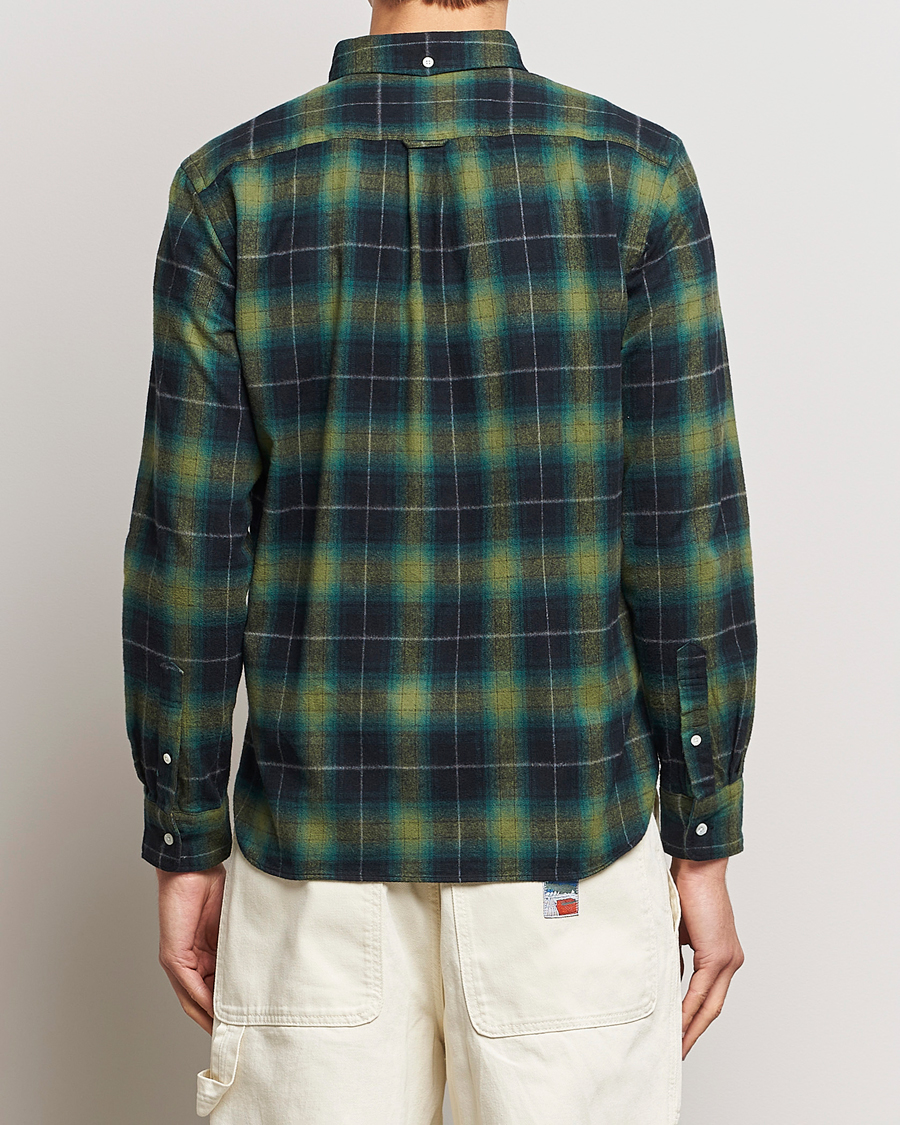 Homme | Chemises | BEAMS PLUS | Shaggy Flannel Button Down Shirt Green Check