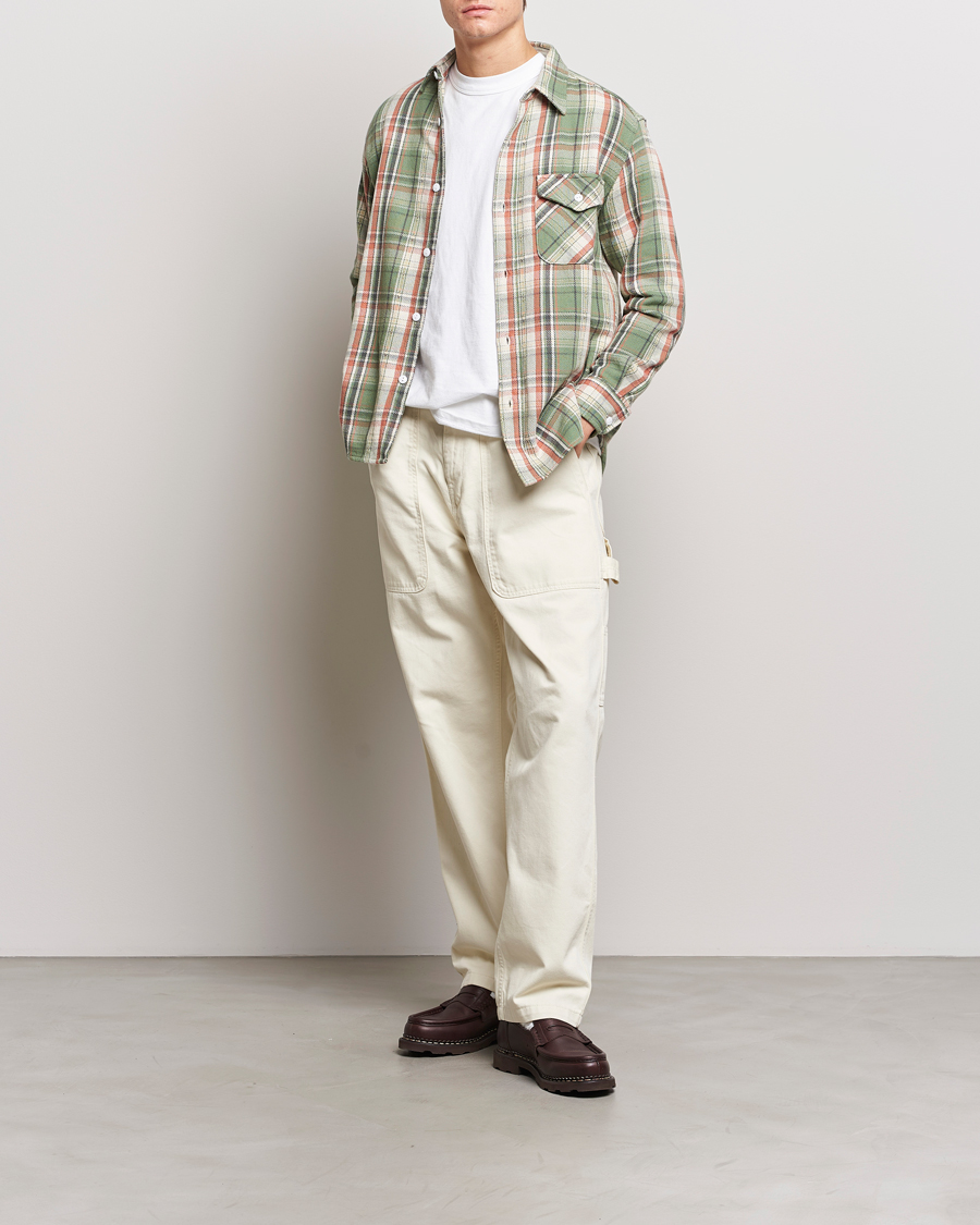 Homme | Chemises | BEAMS PLUS | Dobby Guide Overshirt Pale Green