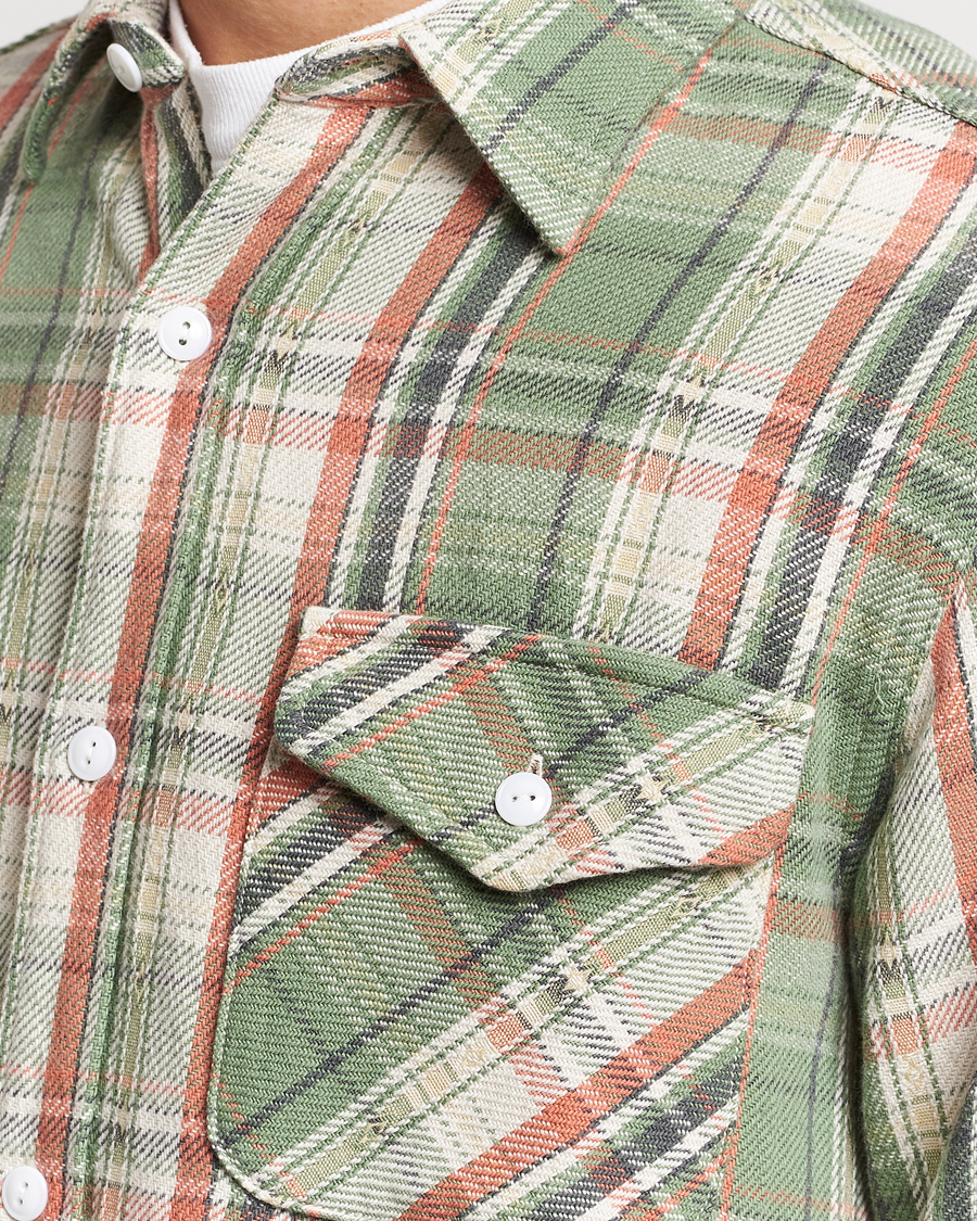 Homme | Chemises | BEAMS PLUS | Dobby Guide Overshirt Pale Green