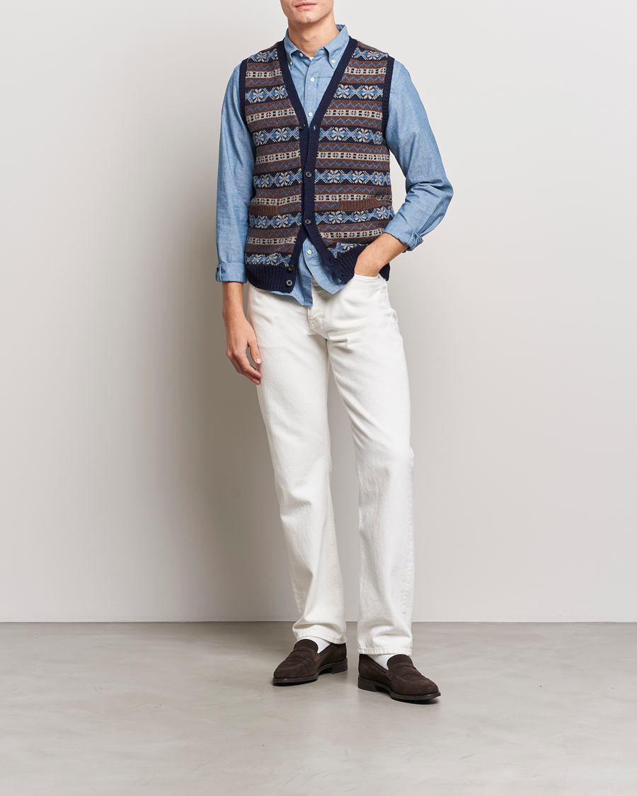 Homme | Pulls Et Tricots | BEAMS PLUS | Fairisle Knit Vest Brown