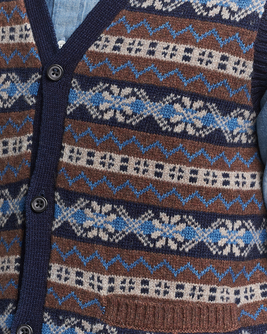 Homme | Pulls Et Tricots | BEAMS PLUS | Fairisle Knit Vest Brown