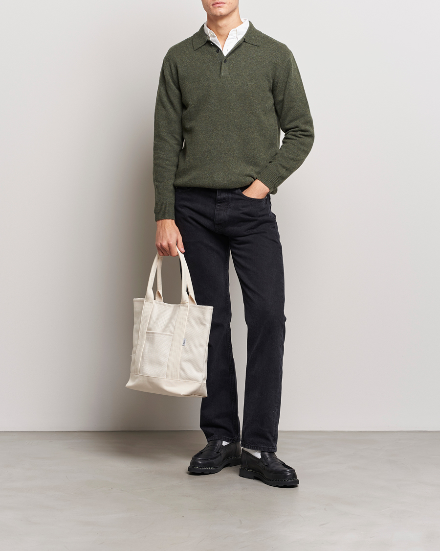 Homme | Pulls Et Tricots | BEAMS PLUS | Long Sleeve Knitted Polo Olive