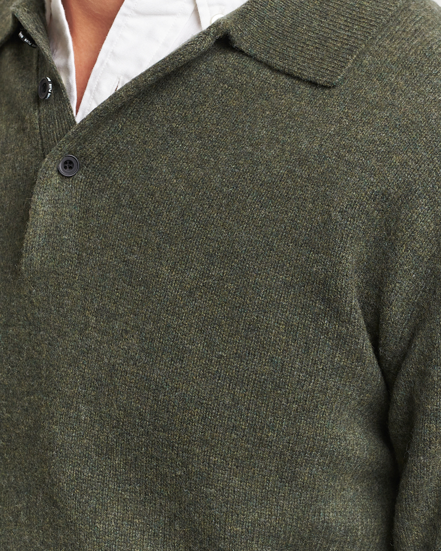 Homme | Pulls Et Tricots | BEAMS PLUS | Long Sleeve Knitted Polo Olive