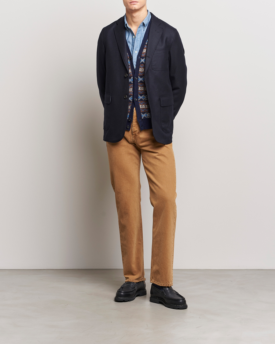 Homme | Blazers | BEAMS PLUS | Flannel Blazer Navy