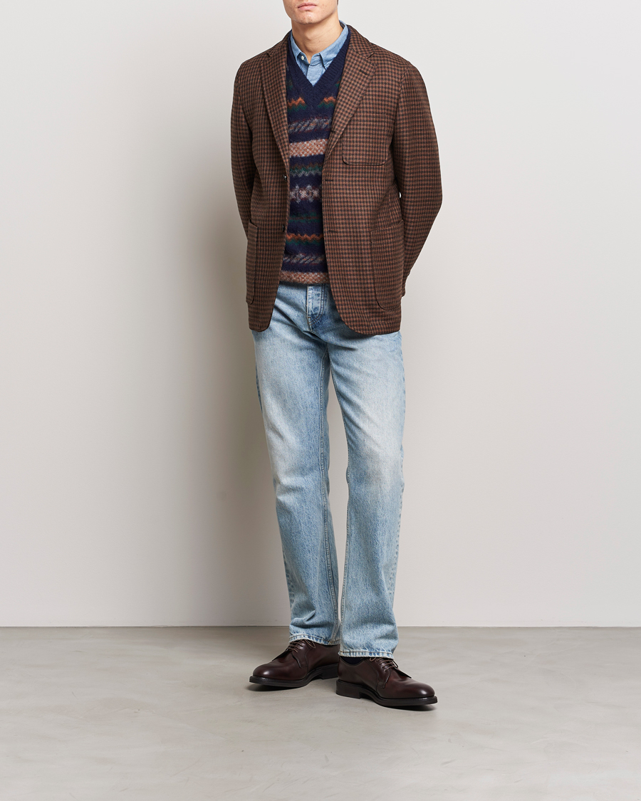 Homme | Blazers | BEAMS PLUS | Houndstooth Twill Blazer Brown