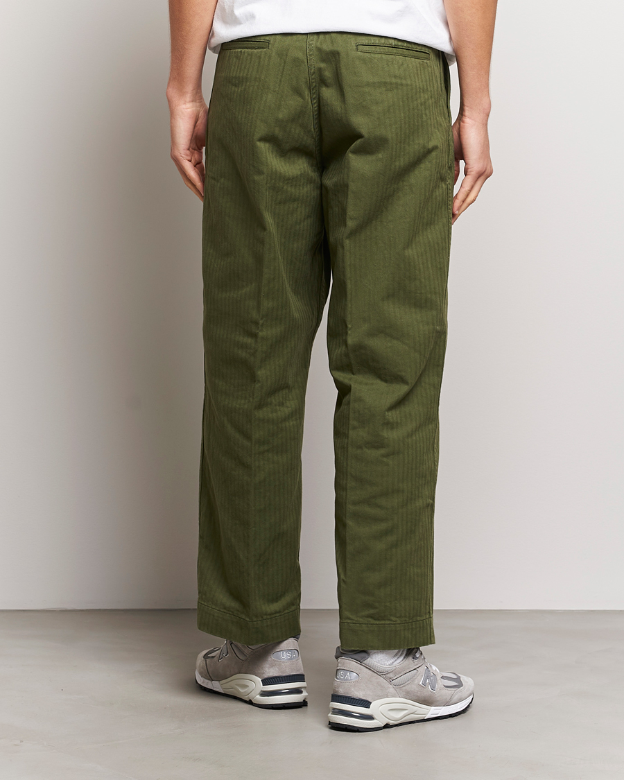 Homme | Pantalons | BEAMS PLUS | MIL Herringbone Trousers Olive