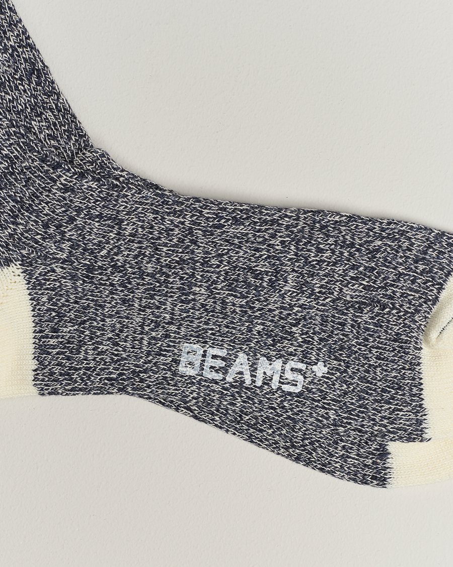 Homme |  | BEAMS PLUS | Rag Socks Grey/Navy