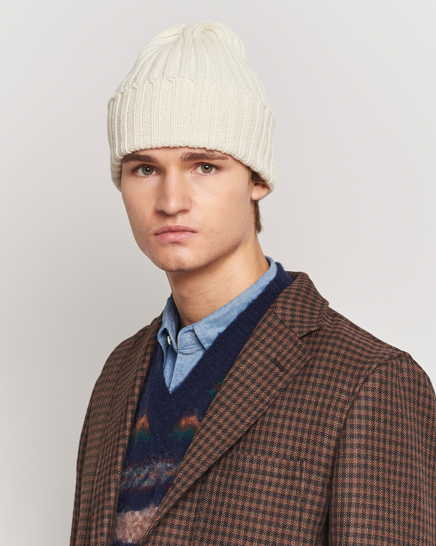 Homme |  | BEAMS PLUS | Wool Watch Hat Natural