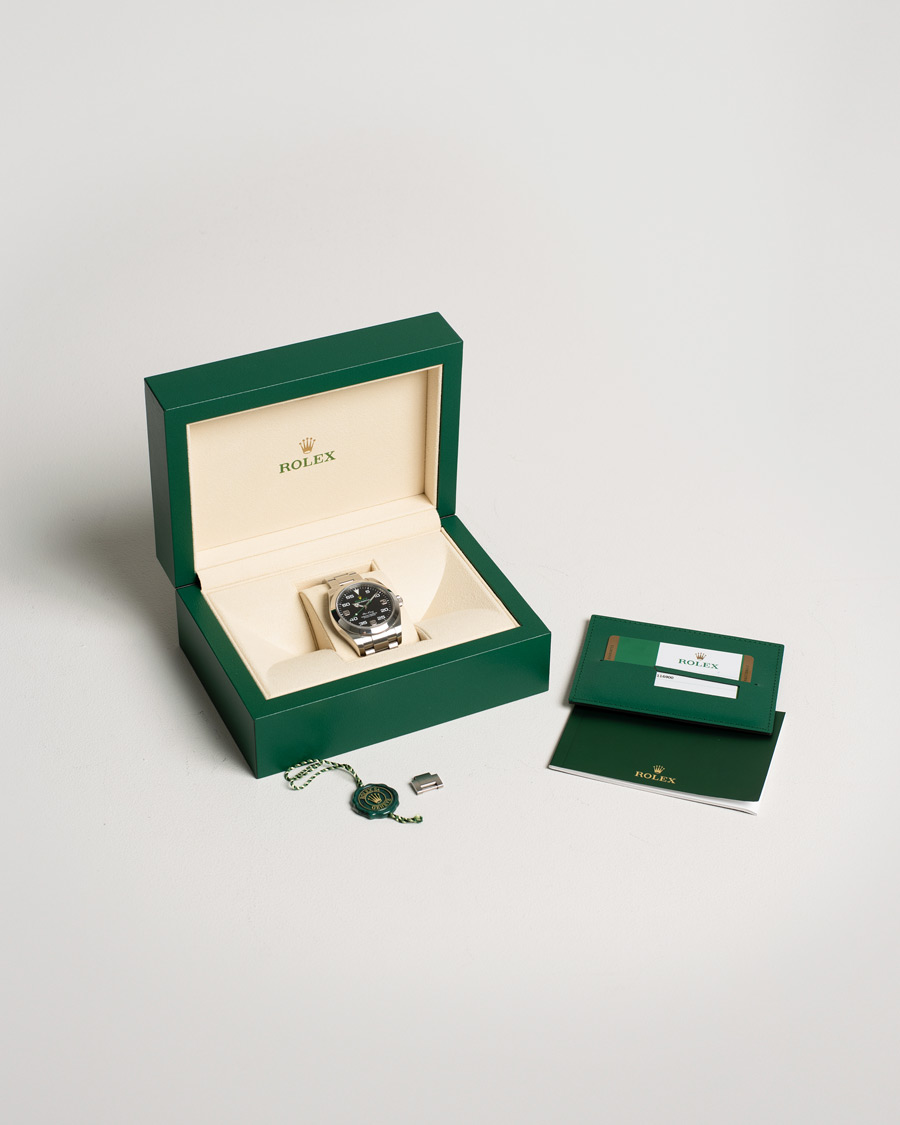 Homme | Rolex Pre-Owned Air-King Steel Black 116900 | Rolex Pre-Owned | Air-King Steel Black 116900