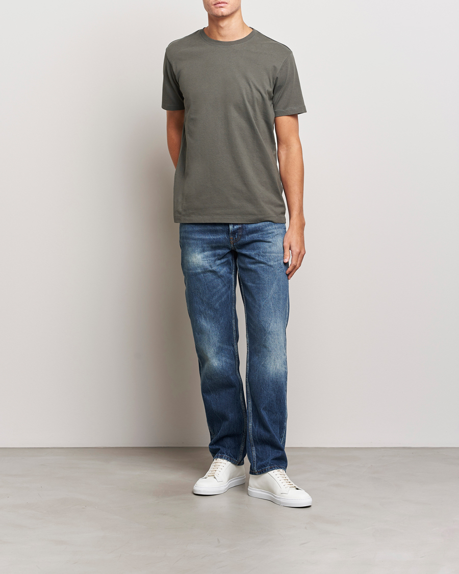 Homme | T-shirts | FRAME | Logo T-Shirt Charcoal Grey