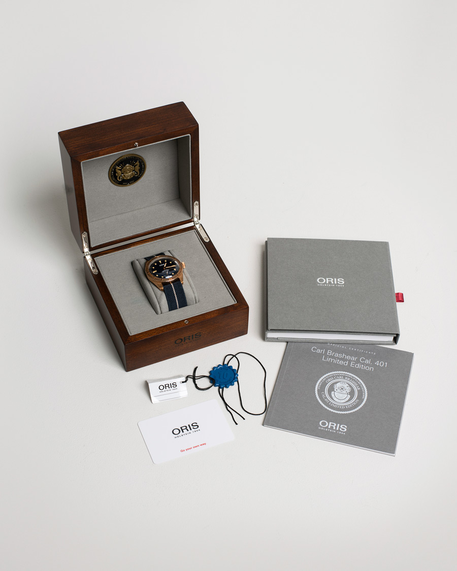 Homme | Oris Pre-Owned Carl Brashear Calibre 401 Limited Edition Steel Blue | Oris Pre-Owned | Carl Brashear Calibre 401 Limited Edition Steel Blue