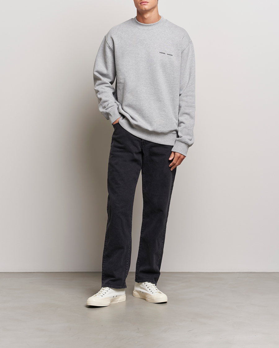 Homme | Pulls Et Tricots | Samsøe Samsøe | Norsbro Crew Neck Sweatshirt Grey Melange