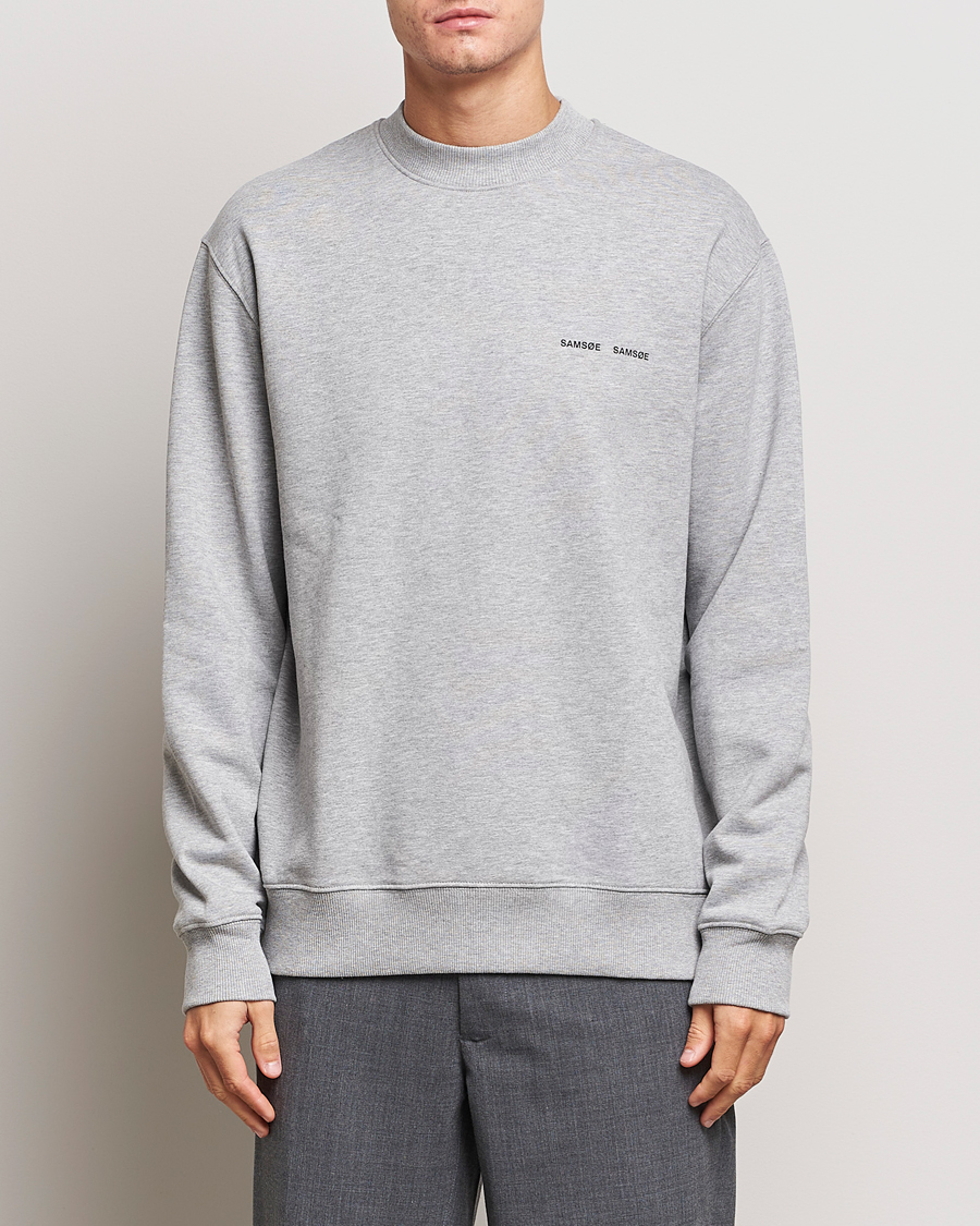Homme | Vêtements | Samsøe Samsøe | Norsbro Crew Neck Sweatshirt Grey Melange